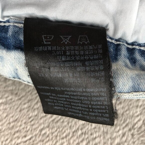 Southpole Mens Skinny Jeans Size 38x32 Blue Denim Light Wash Classic Rugged Y2K - Picture 12 of 16